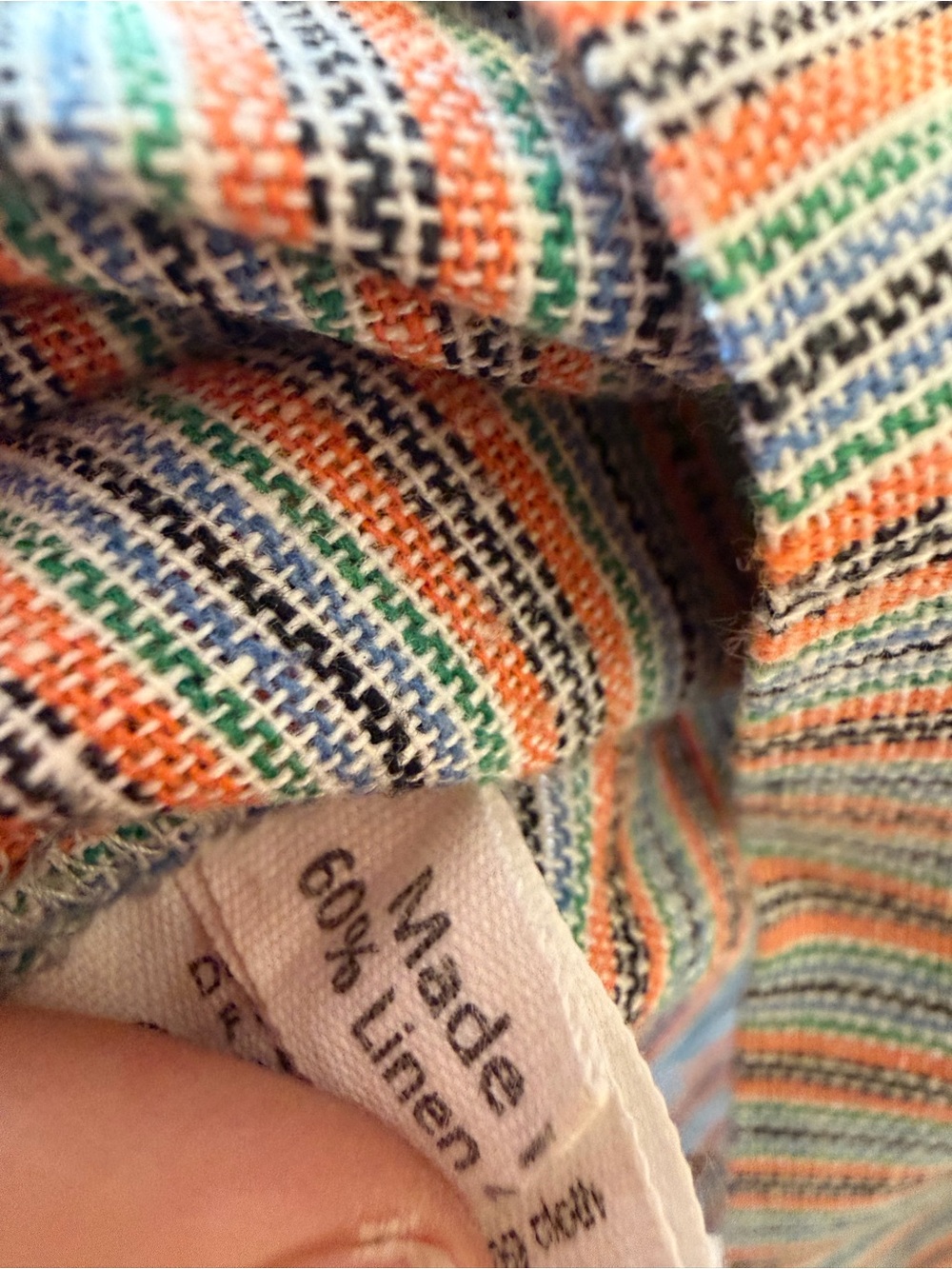 Megan Park Linen striped embroidered dress - Picture 10 of 10